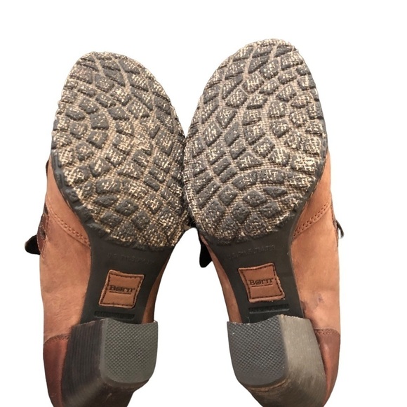 BORN Kiltie Double Mary Jane Brogue Western Leather Round Toe Pump Sz 8 M W61637 - Picture 7 of 9